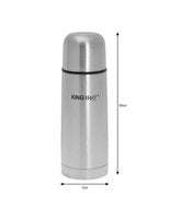 Kinghoff 4051 thermosfles 330 ml (0,33 l) – dubbelwandig RVS, grijs – foto 2