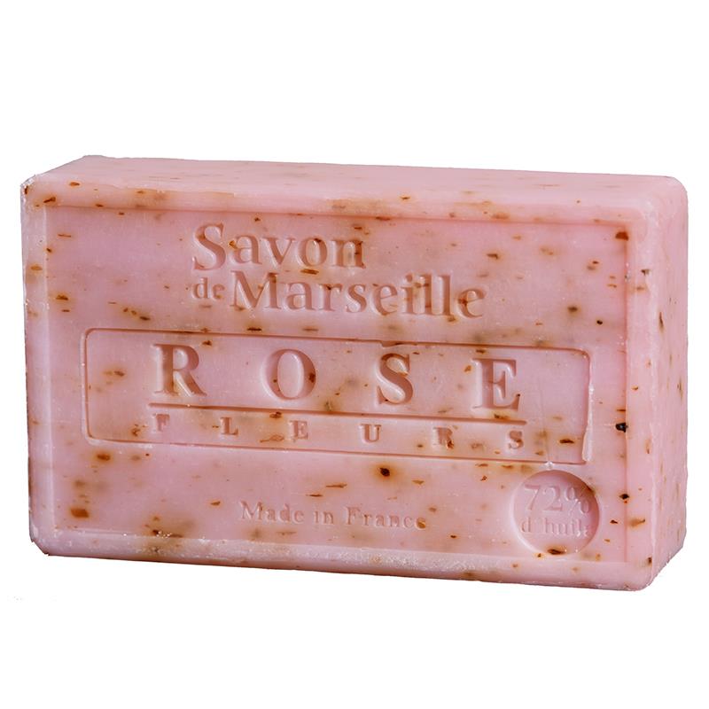 Natural Marseille soap Rose petals