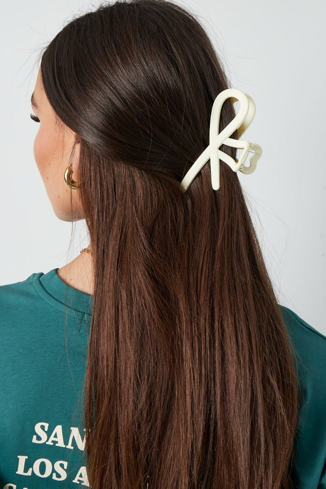 Haarclip krullende golven – zwarte plastic haarspeld van 11 cm – foto 2