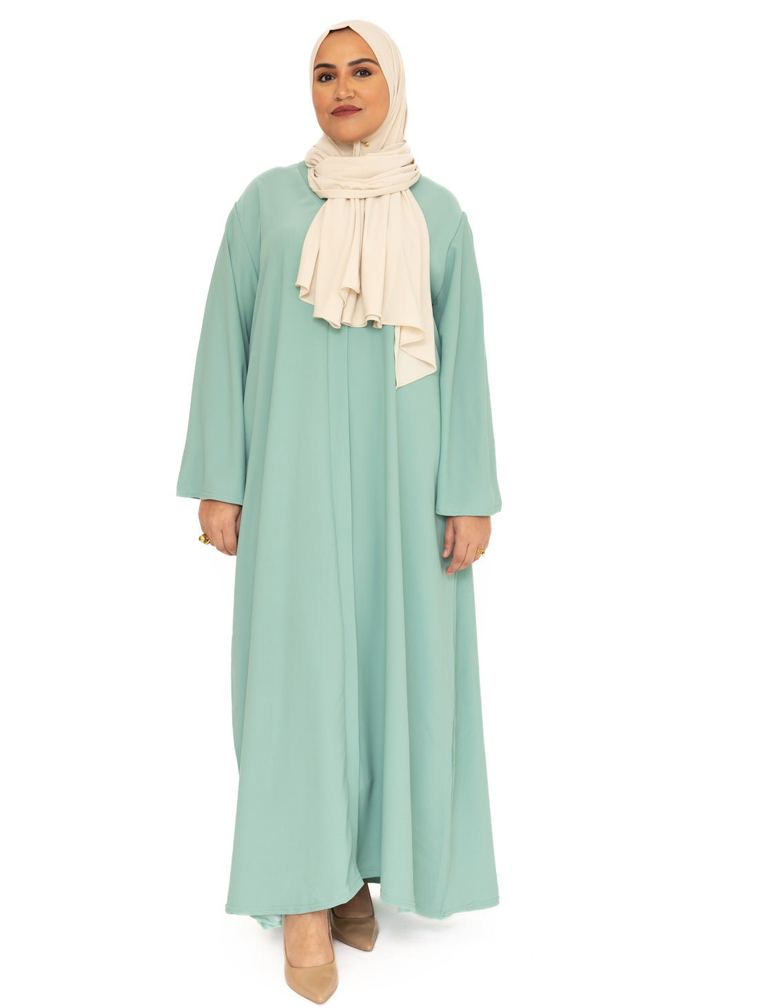A-line jurk Inaya – soepele abaya-jurk, one size (S-XL), 17 kleuren – foto 19