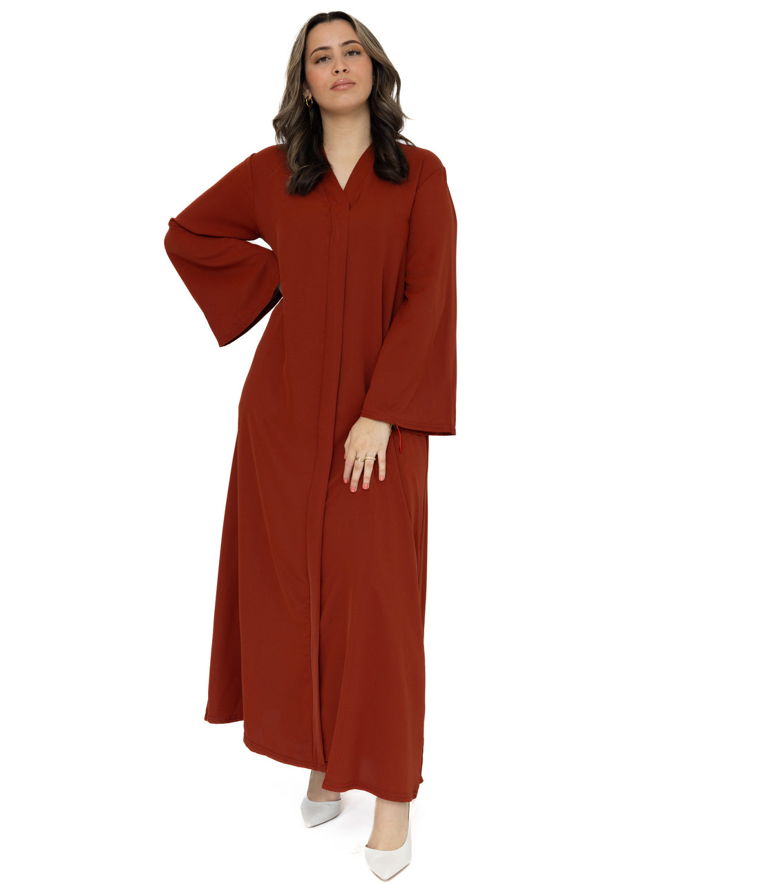 A-line jurk Inaya – soepele abaya-jurk, one size (S-XL), 17 kleuren – foto 13