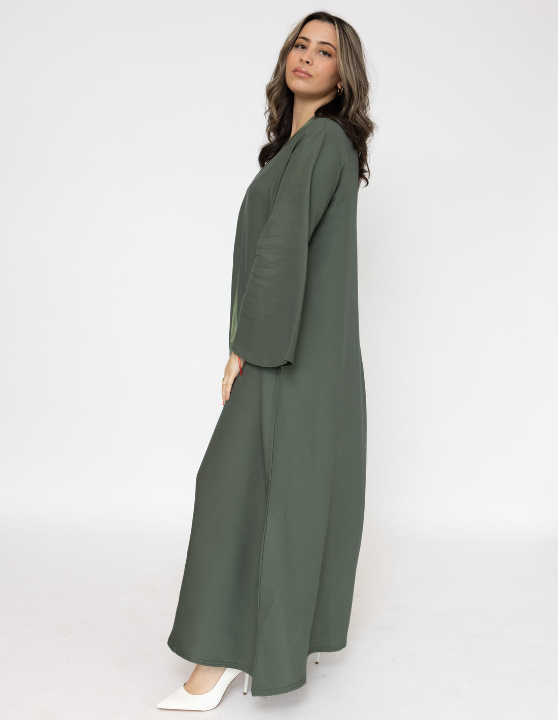Abaya A-line Inaya met glans – luchtige, soepele stof in 6 kleuren – foto 10
