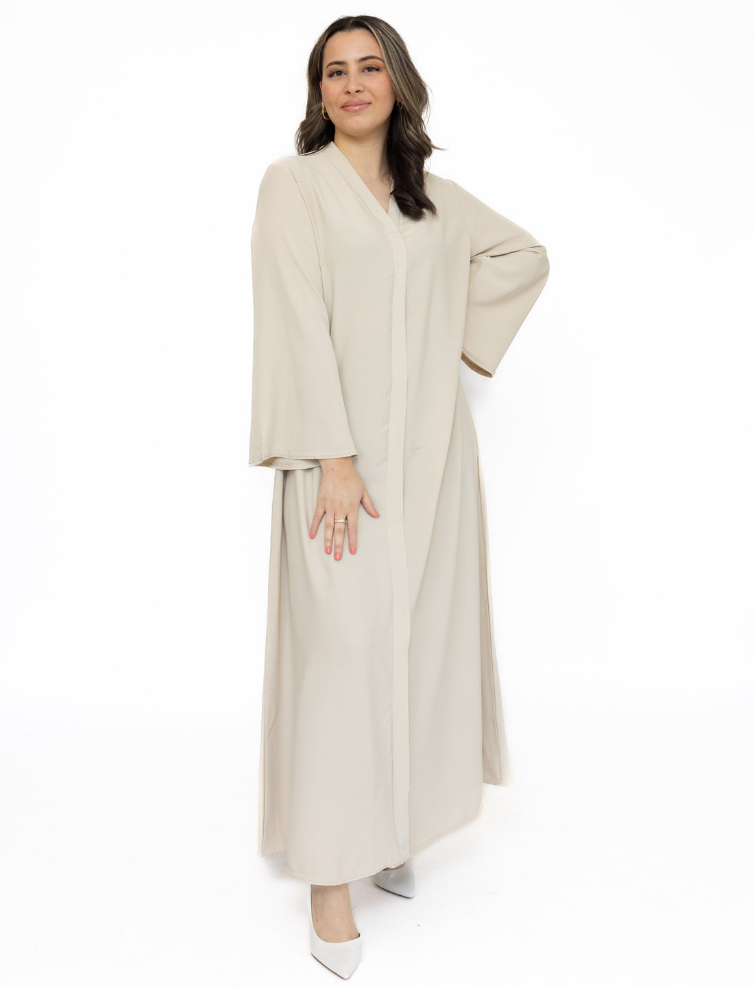 A-line jurk Inaya – soepele abaya-jurk, one size (S-XL), 17 kleuren – foto 8
