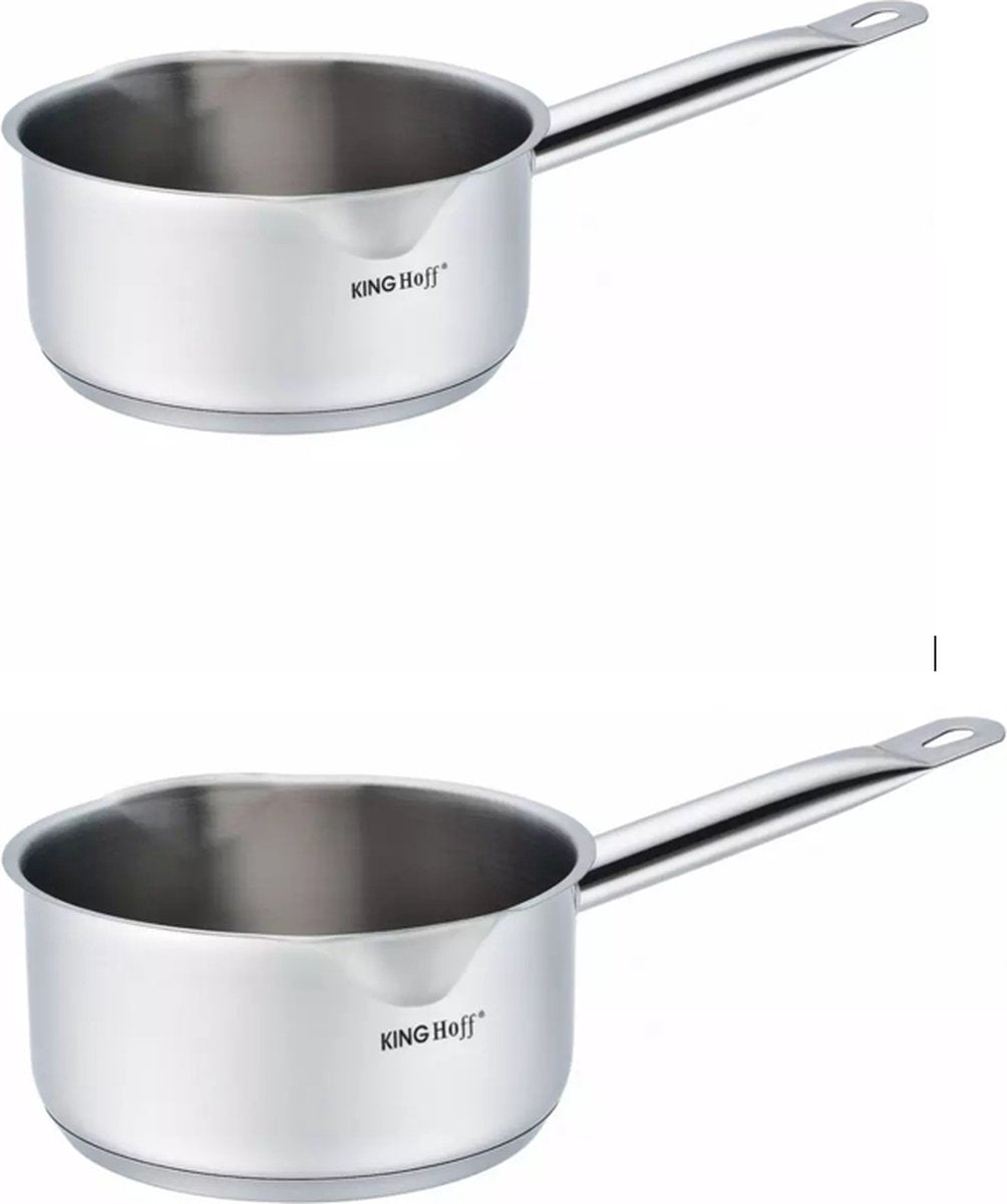 2 x Casserole Kinghoff Ø12 cm et Ø16 cm - 0,5 et 1,5 litre