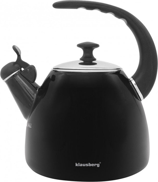 Klausberg 7403 whistling kettle - 2.8L - stainless steel - all heat sources
