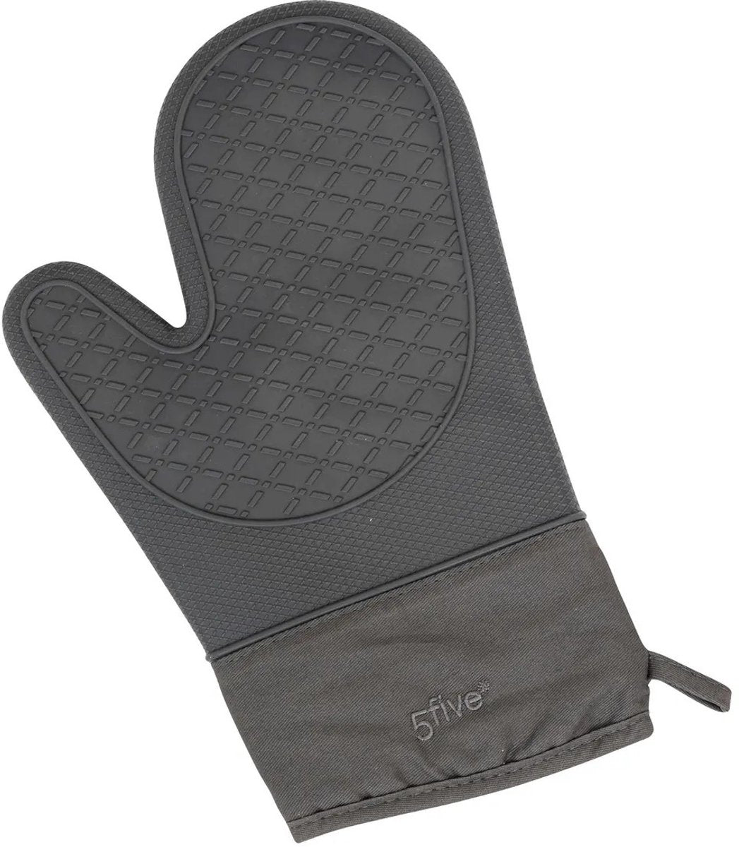 5Five ovenwant antraciet – katoen met siliconen, 18 x 29 cm