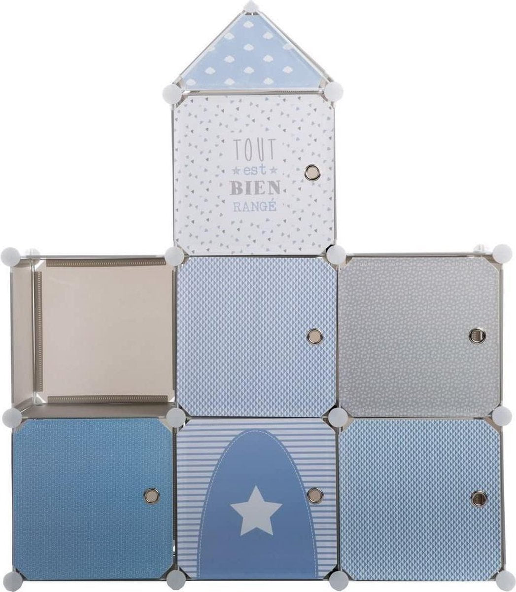 Atmosphera Créateur d'intérieur - Meuble de rangement – Château – Bleu