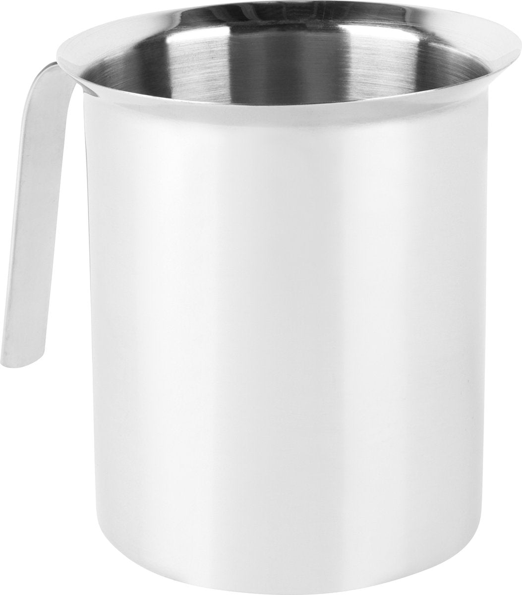 Kinghoff melkopschuimer handmatig – RVS melkkan met pomp, 800 ml – foto 3