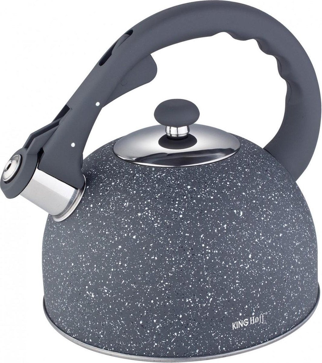 Kinghoff 1408 Bouilloire - 2,6 L - Inox - Toutes sources de chaleur