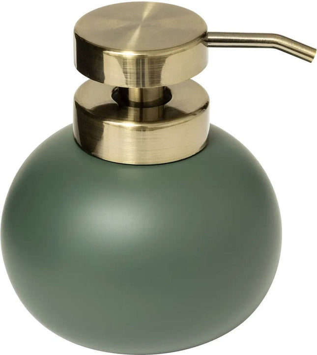 5Five zeeppompje Savon ficus groen – zeepdispenser van kunststeen, 400 ml