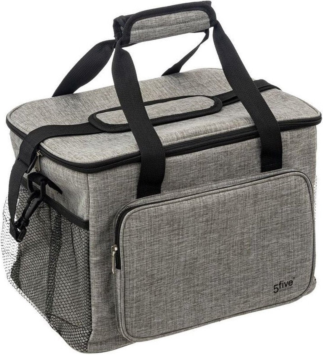 Koeltas 20 liter grijs – geïsoleerde tas, 35 x 30 x 23 cm