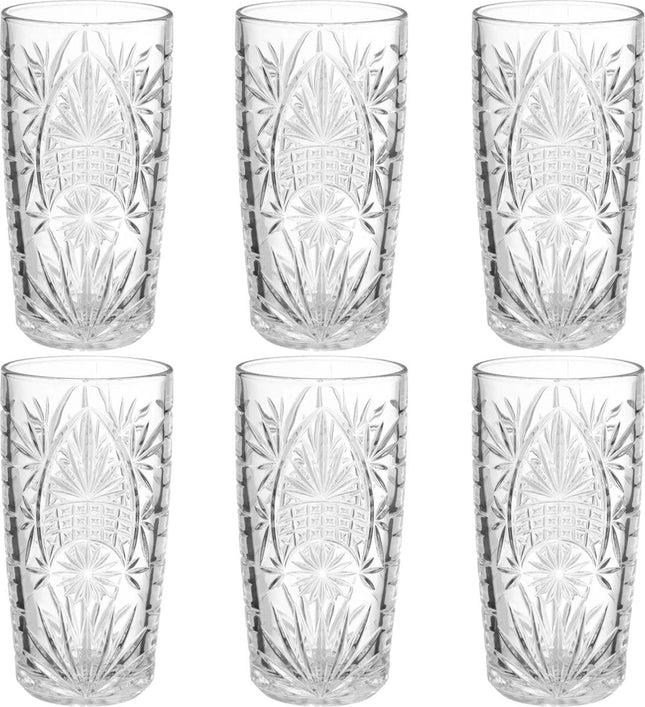 Secret de Gourmet longdrinkglazen Ayla – set van 6, 350 ml