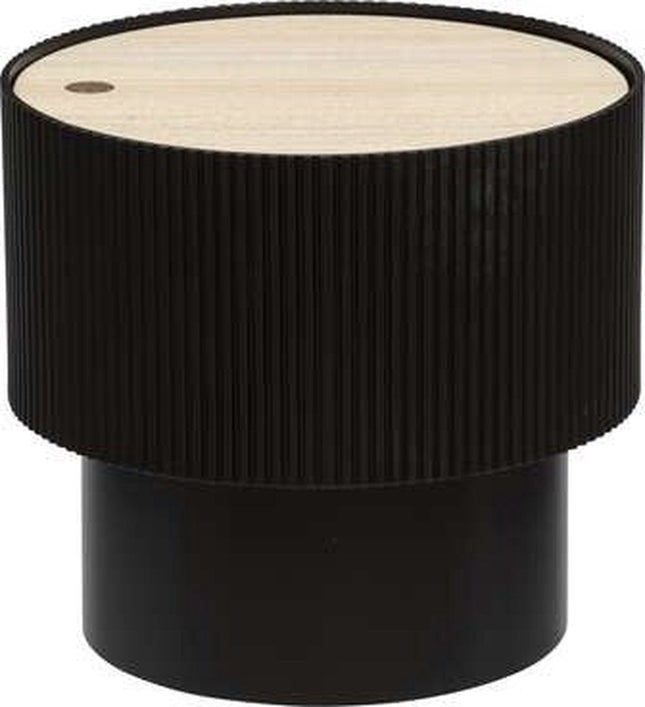 Atmosphera Table - Coffee Table - Black - Side Table - D38.5 cm H35 cm
