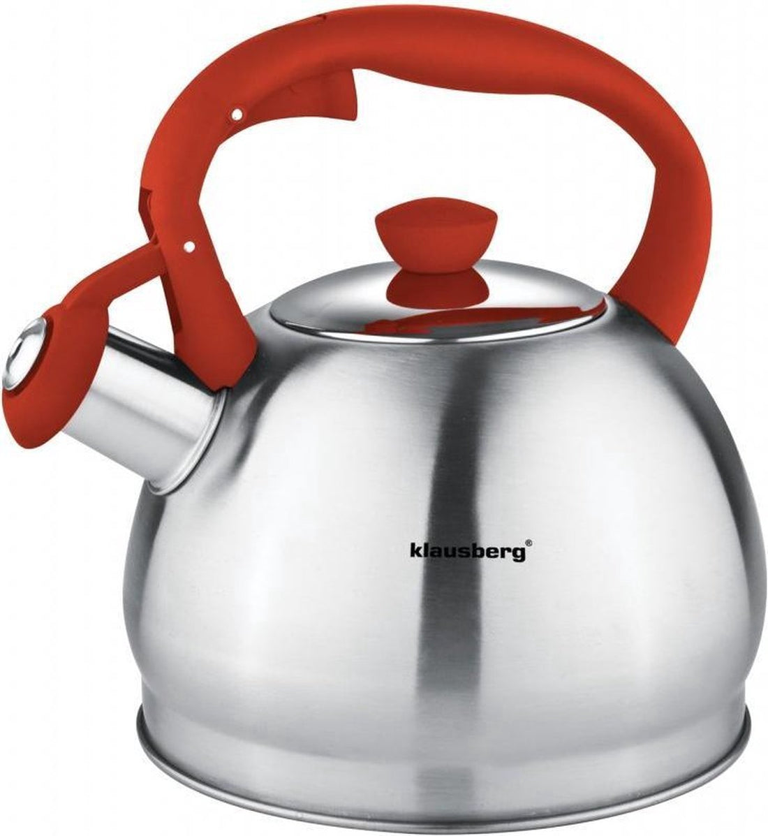 Klausberg fluitketel KB-7043 – 1,8 liter, RVS, crème, voor alle warmtebronnen
