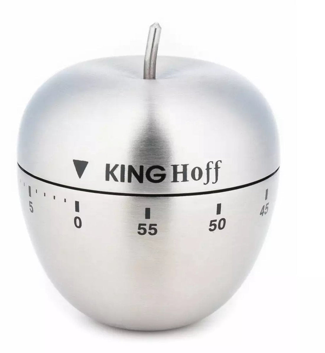 Kinghoff KH3133 mechanische keukenwekker van RVS – 60 minuten, Ø 63 mm