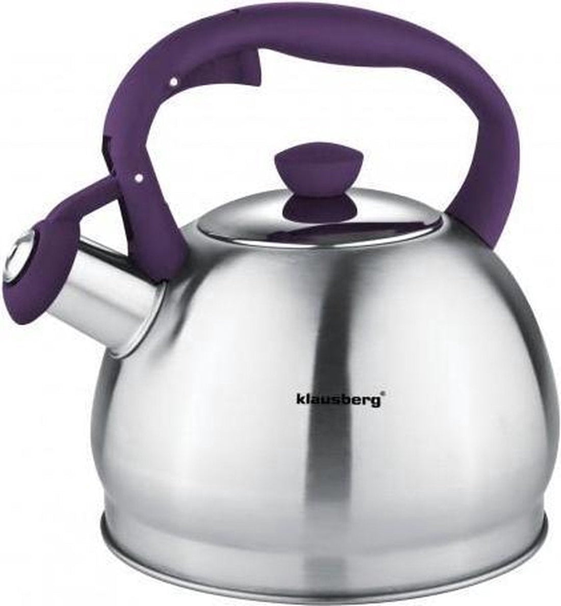 Klausberg KB-7043 fluitketel RVS – 1,8 liter, paars, alle warmtebronnen