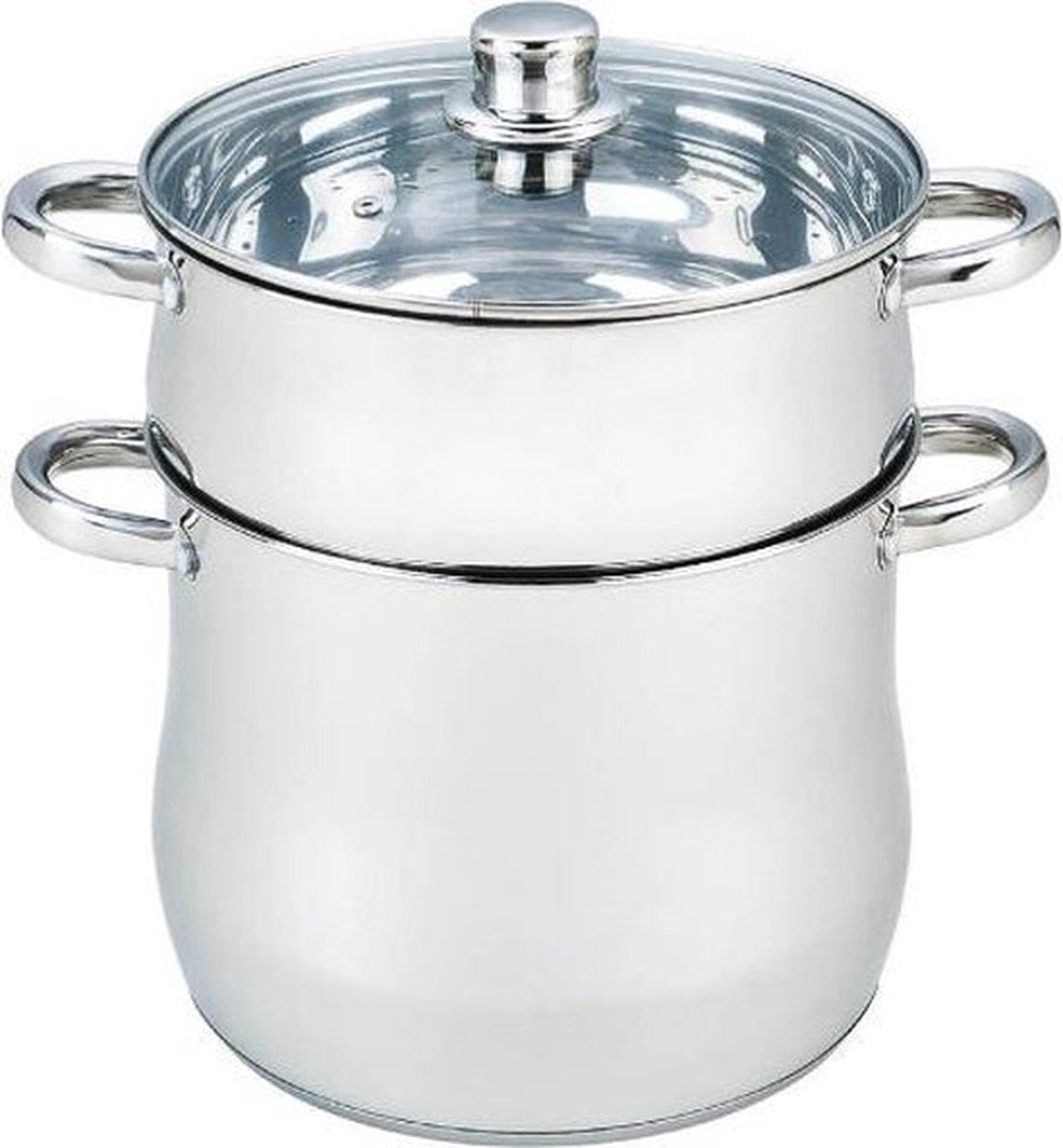 Royal Swiss stoompan van roestvrij staal – 8 liter, ook voor inductie