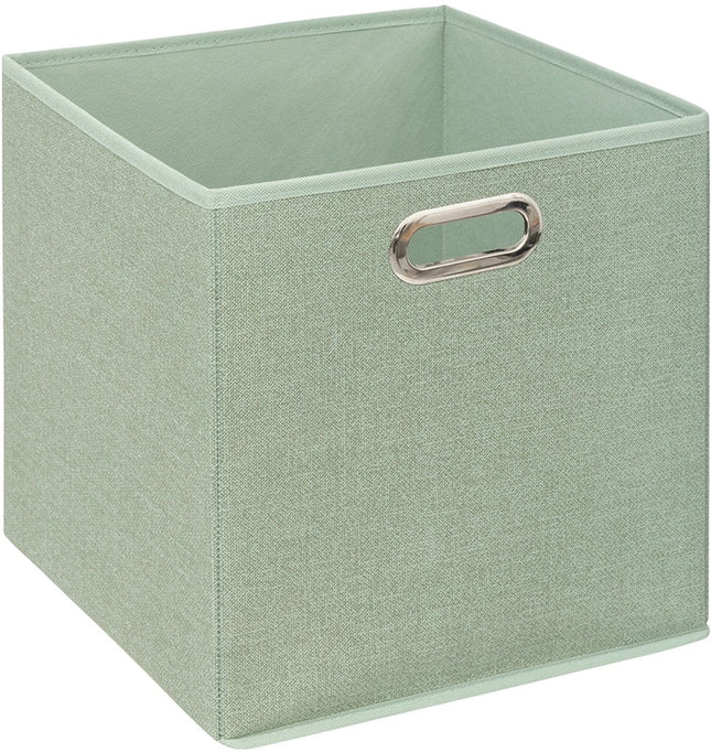 5Five opvouwbare opbergmand lichtgroen – maat L, 31 x 31 x 31 cm