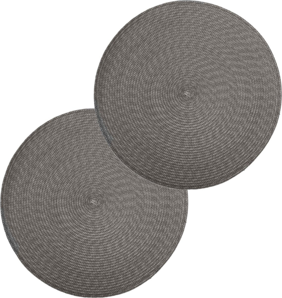 Secret de Gourmet ronde placemats grijs – set van 4, gevlochten, Ø 38 cm