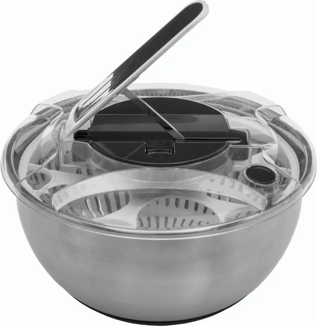 5Five sladroger RVS 3,5 liter – slacentrifuge en salade spinner