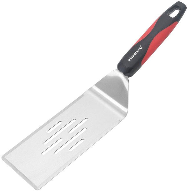 Klausberg KB-7897 Grill Spatula - 36 cm Stainless Steel Spatula with Plastic Handle for Barbecue - Suitable for all BBQs - including Kamado / Weber