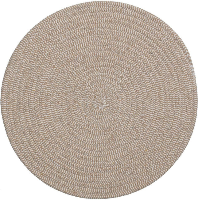 Secret de Gourmet ronde placemat taupe – katoen, Ø 38 cm