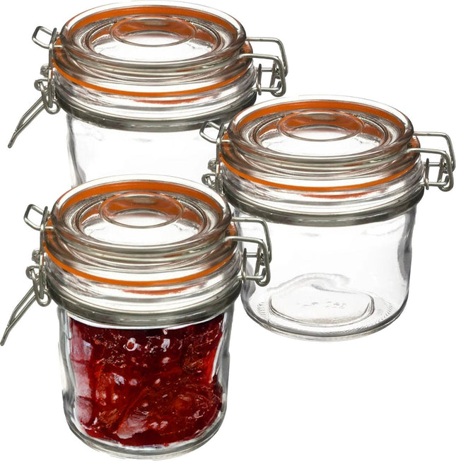 Secret de Gourmet inmaakpotten met beugelsluiting – set van 6, glas, 330 ml