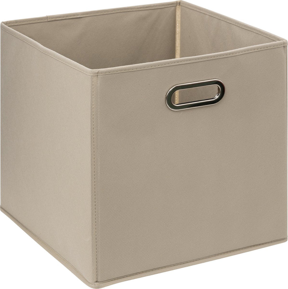 5Five Storage basket / cupboard basket - Taupe - 31 x 31 x 31 cm - 29 liters - Cube unit baskets - Fabric with reinforced bottom - Foldable