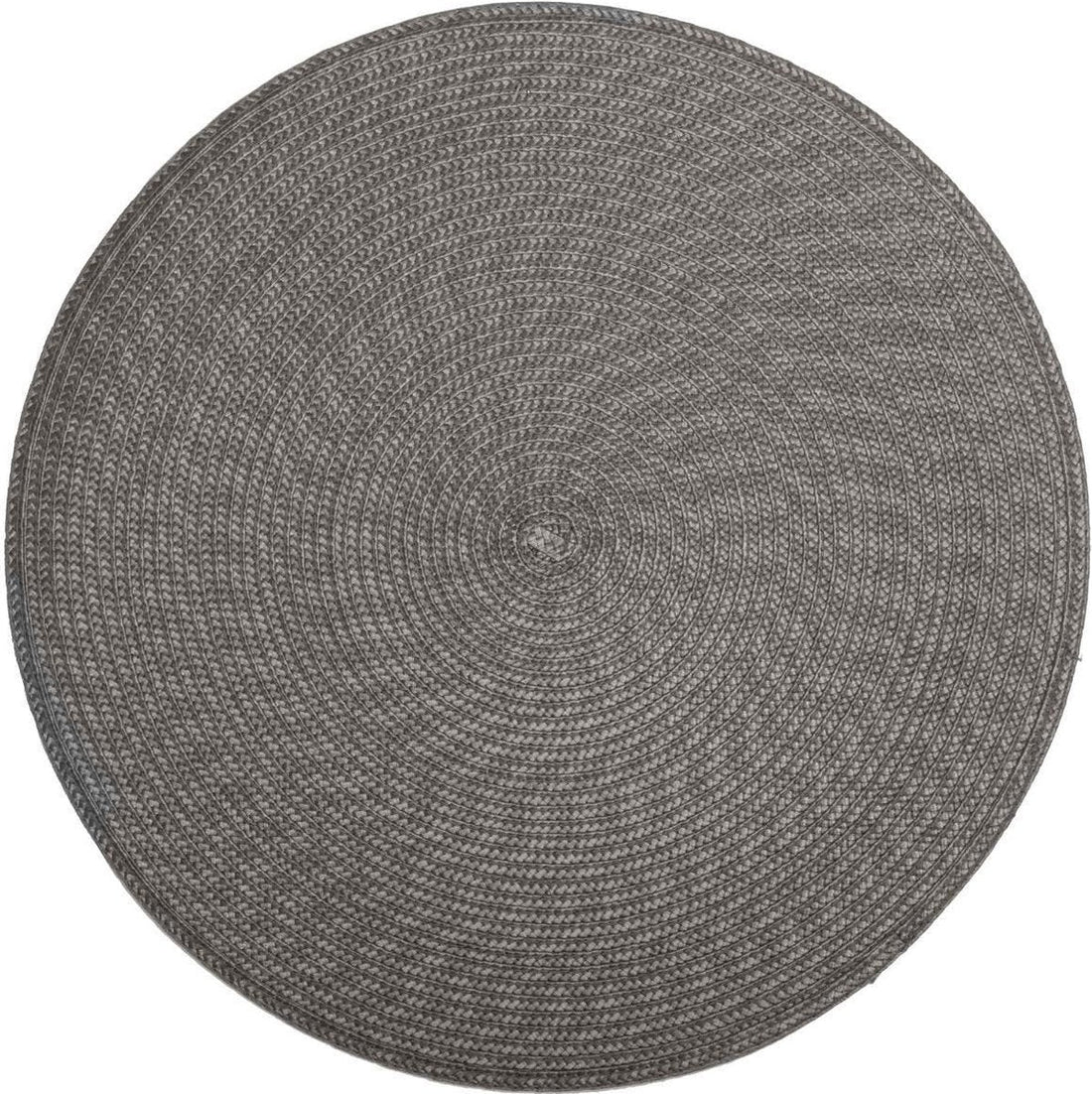 Secret de Gourmet placemat rond, grijs – gevlochten kunststof, Ø 38 cm