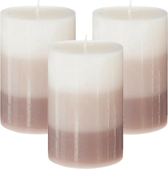Atmosphera Geurkaars Nina - 3x stuks - Vanille - 45 branduren - 7 x 10 cm