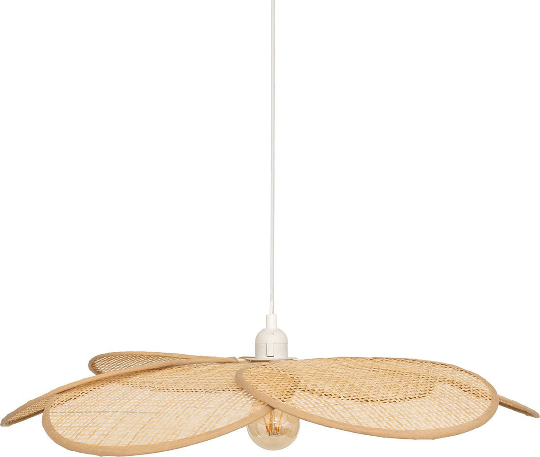 Atmosphera hanglamp bamboe bloem – Ø 62 x H 94 cm, beige