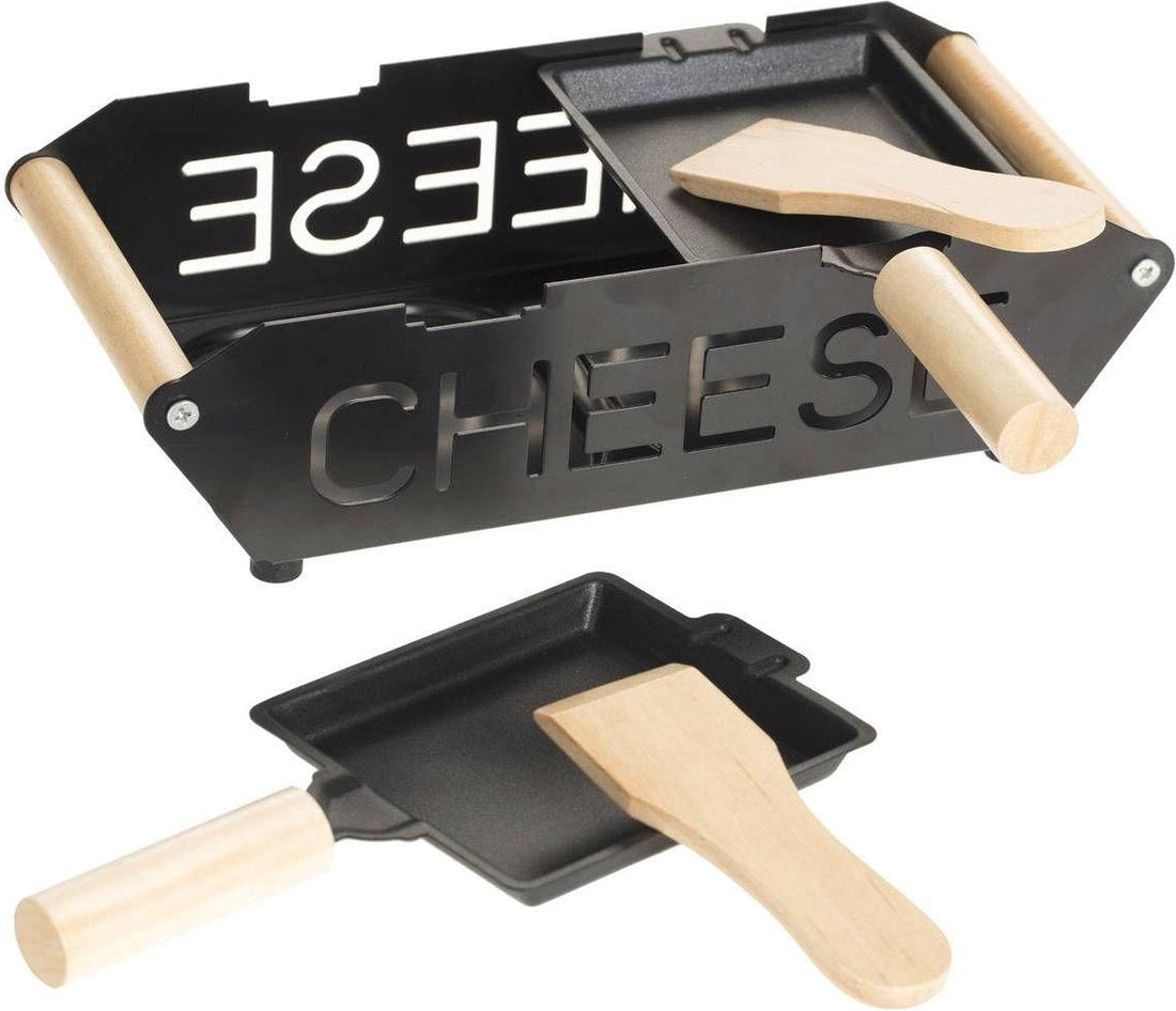 Secret de Gourmet raclette set voor 2 personen op kaarsjes – met 2 pannetjes