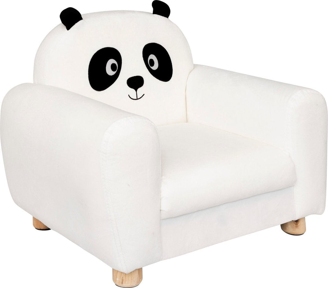 Atmosphera Kids Panda kinderfauteuil in het wit – 53 x 43 x 43,5 cm