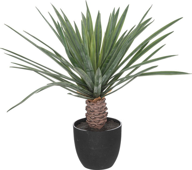 Atmosphera kunstplant Rivi met cementpot – kunstpalm Ø 50 x 52 cm, groen