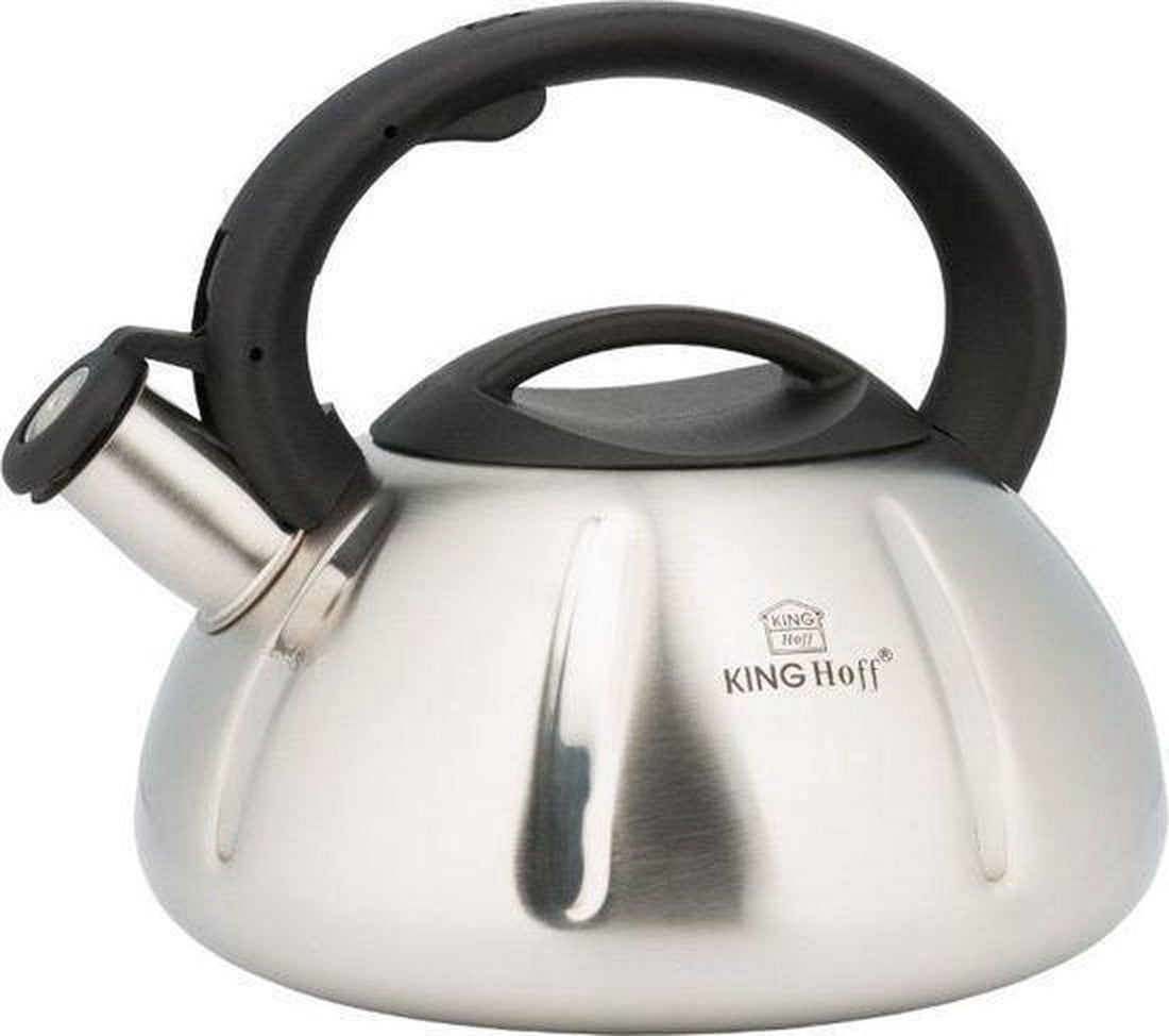 Kinghoff 3290 fluitketel – rvs, 3 liter, voor alle warmtebronnen