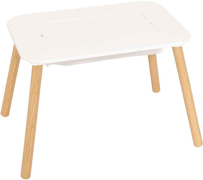 Atmosphera Kids kindertafel Buldy – tekentafel met omkeerbaar blad, wit