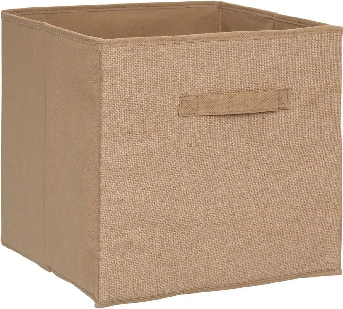 5Five opbergmand van jute, naturel – kastmand 29 liter, 31 x 31 x 31 cm