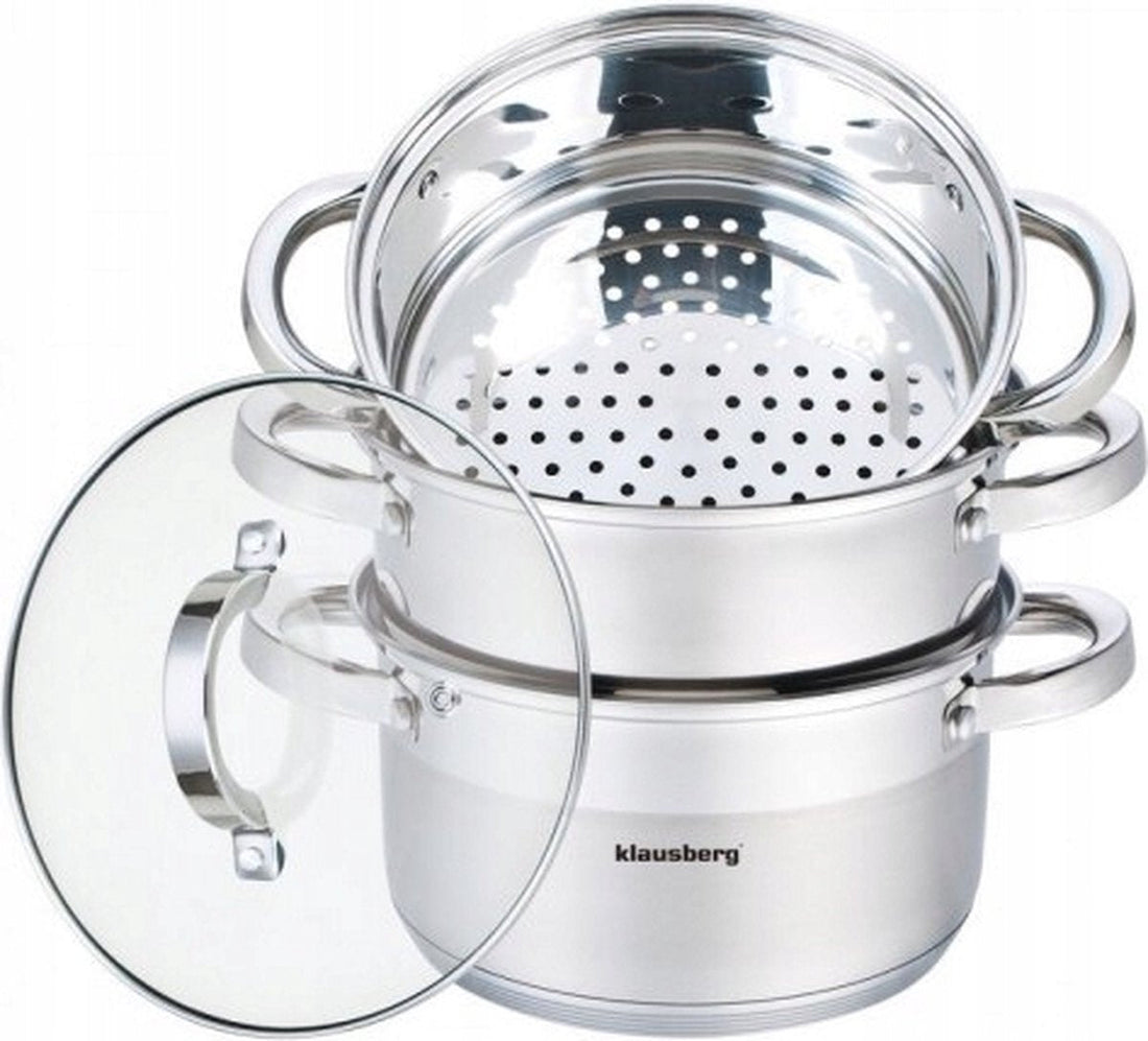 Top Choice - stoompan - 4 delig - 24 cm - rvs - alle warmtebronnen