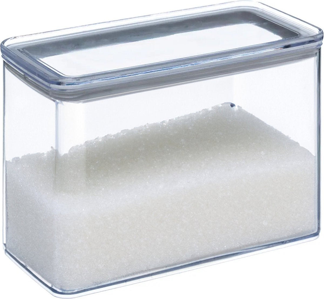 5Five Boîte de conservation - cuisine/aliments - plastique - 2000 ml - couvercle hermétique - transparent - 20 x 10 x 14 cm
