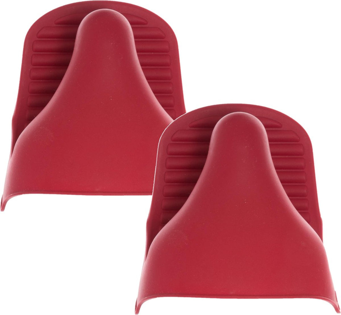 Secret de Gourmet ovenhandschoen siliconen rood – 2 stuks, 9 x 12,5 cm
