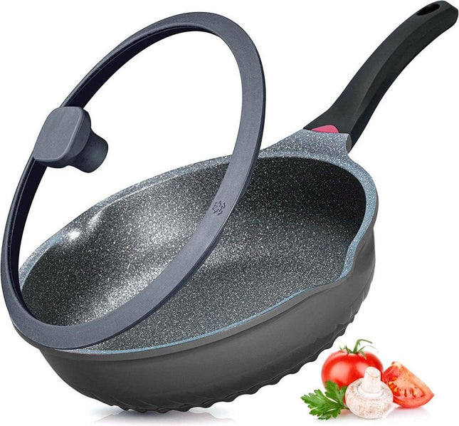 Hakal hapjespan 30 cm – Greblon antiaanbaklaag, thermometer en deksel