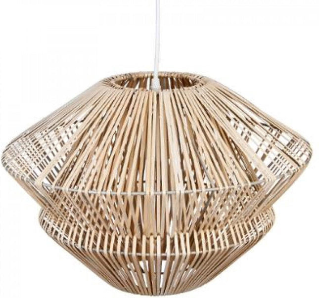 Rotan hanglamp naturel – Ø 45 cm, 30 cm hoog, met E27-fitting