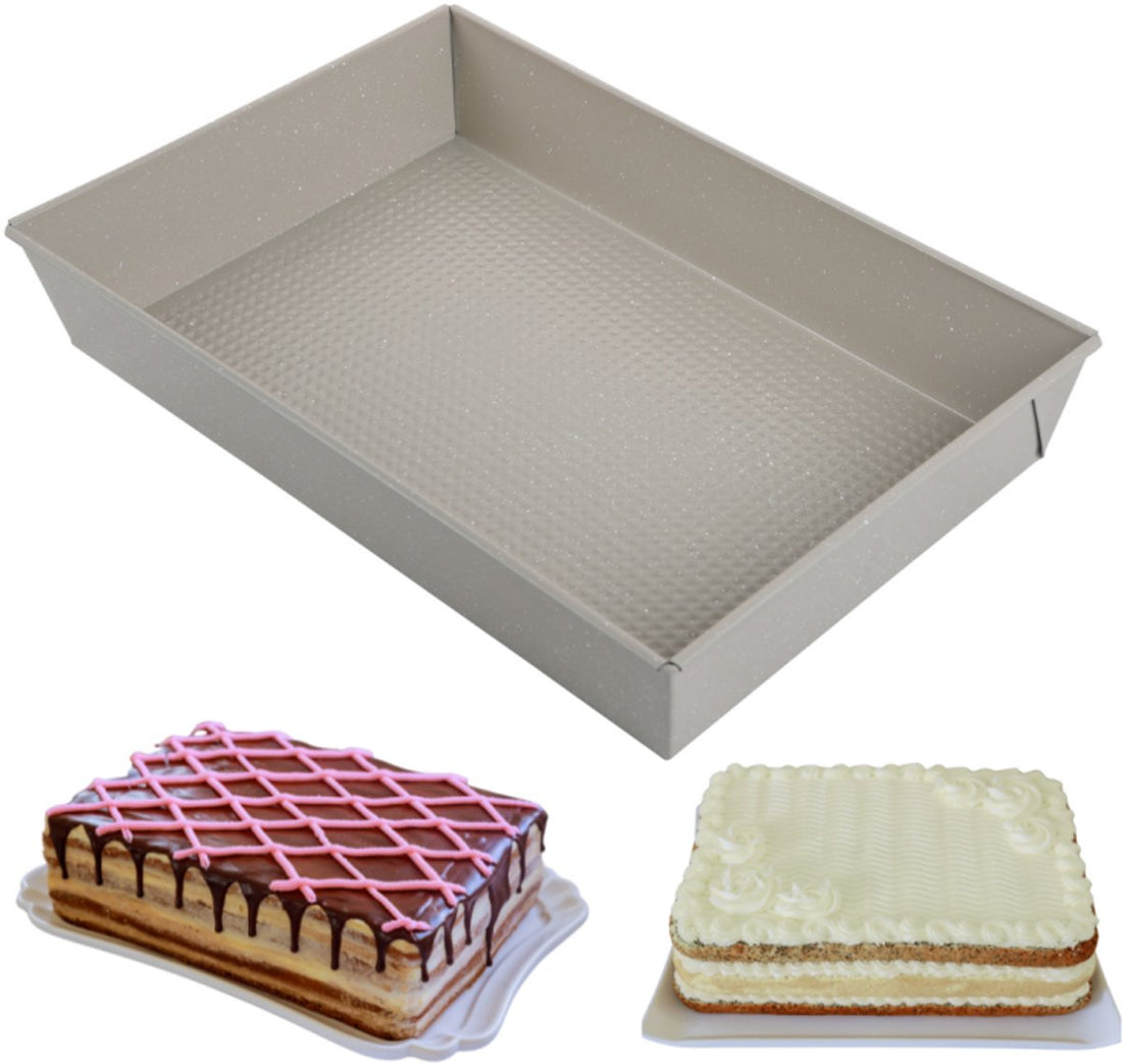 Kinghoff KH-1975 rechthoekige bakvorm 36,5 x 24 cm – ovenschaal, beige