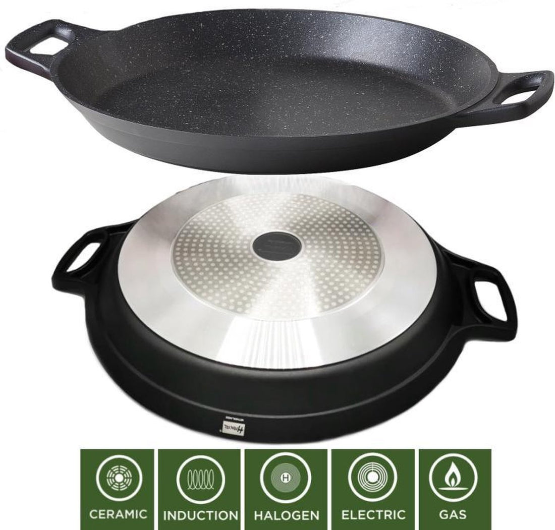 Hakal paella wokpan met keramische antiaanbaklaag – Ø 32, 36 of 40 cm