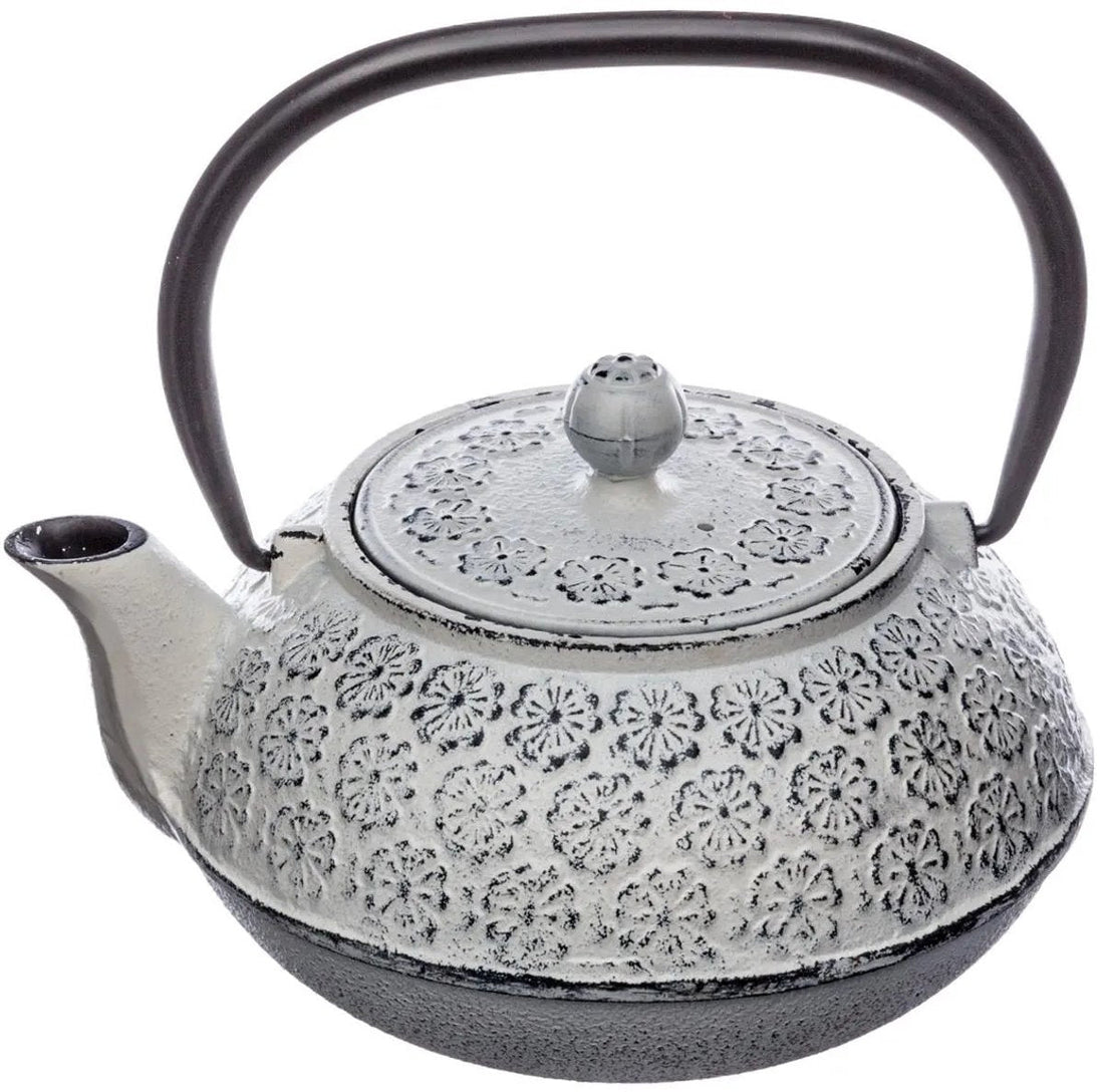 Secret de Gourmet Essential Teapot - Cast Iron - with handle - white - 1000 ml