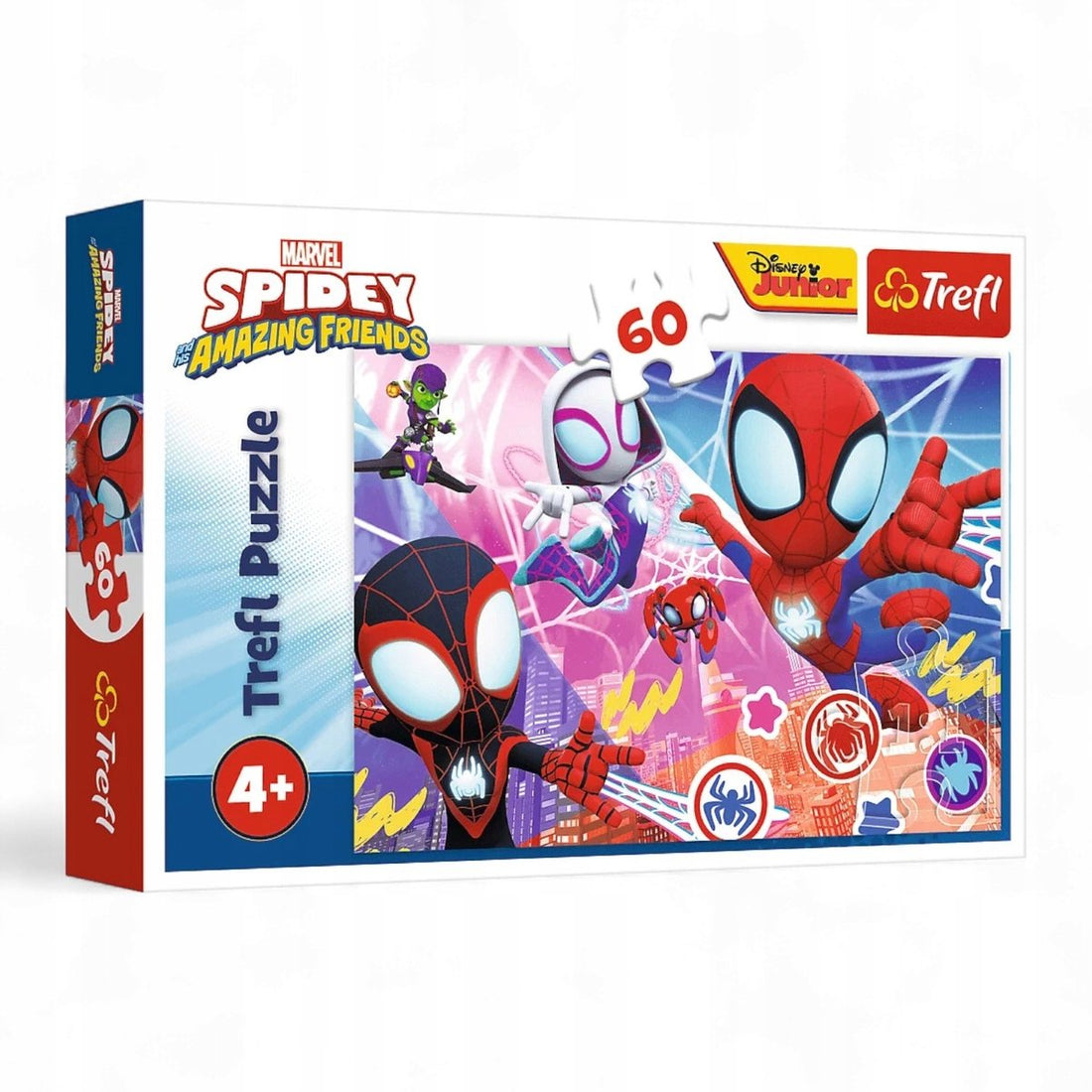 Trefl Spidey puzzel 60 stukjes – kinderpuzzel van 33 x 22 cm