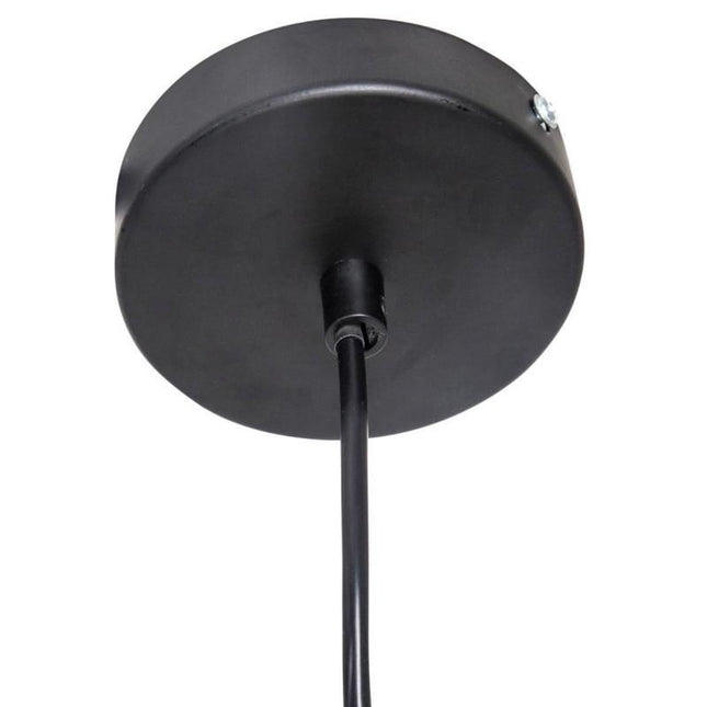 Metalen hanglamp zwart – Ø 30,5 cm, 23 cm hoog, kabel 80 cm – foto 2