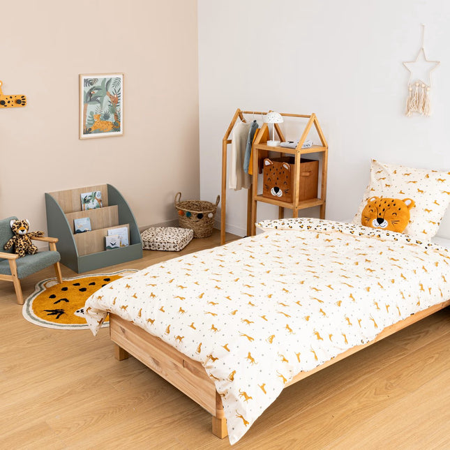 Atmosphera Kids dekbedovertrek luipaard – 140 x 200 cm met kussensloop