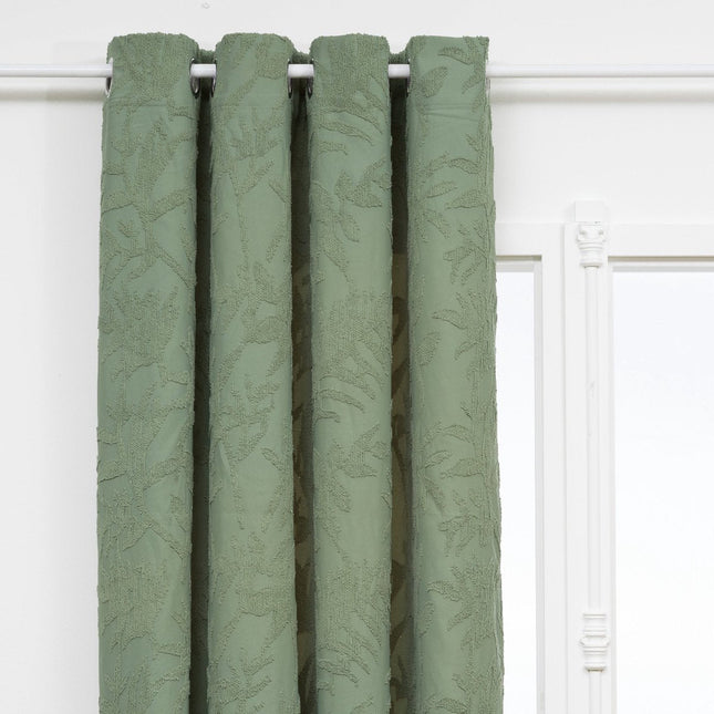 Atmosphera Willow jacquard gordijn celadongroen – kant-en-klaar, 135 x 260 cm