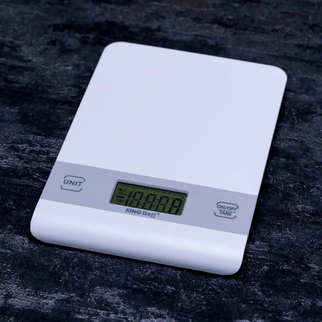 Kinghoff KH-1824 digitale keukenweegschaal – tot 5 kg, per gram, wit